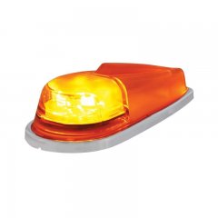 6 LED Pickup Cab Marker Light - Amber LED/Amber Lens | LED / Incandescent Replacement Lens