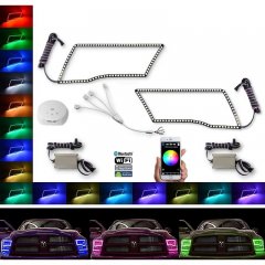 09-16 Dodge Ram Sport Multi-Color RGBW LED Headlight Halo Ring BLUETOOTH Set