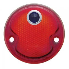 1932 Tail Light Lens - Red w/ Blue Dot | LED / Incandescent Replacement Lens