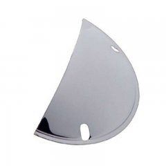 7" Round Chrome Headlight Shield | Headlight Visors and Shields