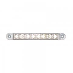 8 LED 5" Light Bar - White LED/Clear Lens | Auxiliary / Utility Lights