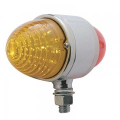 17 LED Beehive Double Face Light - Amber / Red LED/Amber / Red Lens | Honda / Pedestal