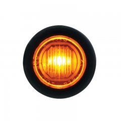 1 SMD LED Mini Clearance/Marker Light with Rubber Grommet - Amber LED / Lens | Clearance Marker Lights