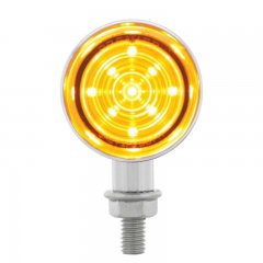 9 LED Dual Function Mini Bullet Light - Amber LED/ Amber Lens | Honda / Pedestal