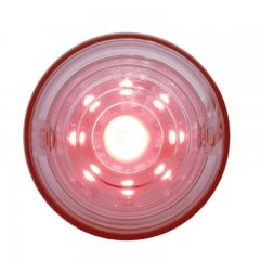 9 LED Diamond Auxiliary Light - Red LED/Clear Lens | Auxiliary / Utility Lights