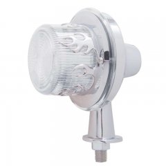 13 LED 1 1/8" Arm Honda Light Kit w/ Flame Bezel - Amber LED/Clear Lens | Honda / Pedestal