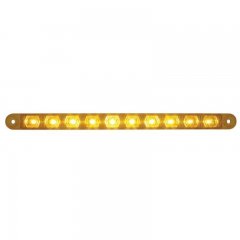 10 LED 9" Turn Signal Light Bar -Amber LED/Amber Lens | Turn Signal Lights