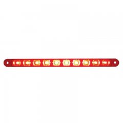 10 LED 9" Stop, Turn / Tail Light Bar -Red LED/Red Lens | Stop / Turn