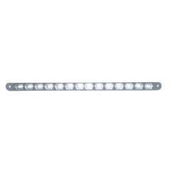 14 LED 12" Auxiliary Strip Light - White LED/Clear Lens | Auxiliary / Utility Lights