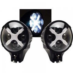 6" Jeep Off Road LED X DRL Auxiliary Fog Spot Flood Light 6k 40w Pair