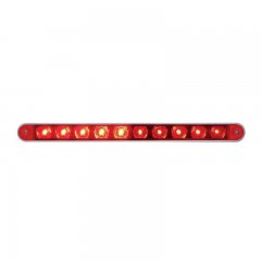 10 LED 9" Split Turn Function Light Bar - Chrome Bezel | Fog Lights