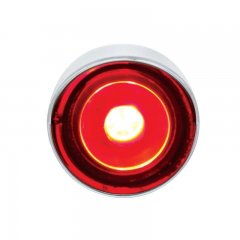 3 High Power LED 1" Clearance/Marker Light with Visor - Red | Fog Lights