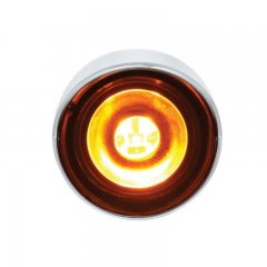 3 High Power LED 1" Auxiliary/Utility Light with Visor - Amber - Dual Function | Fog Lights