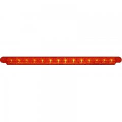 14 LED 12" Sequential Auxiliary/Utility Light Bar - Red LED/Red Lens | Fog Lights