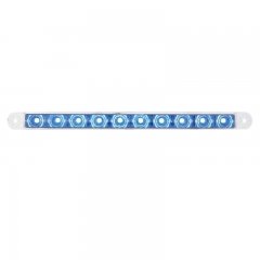 10 LED 9" Dual Function Light Bar - Blue LED/Clear Lens | Fog Lights