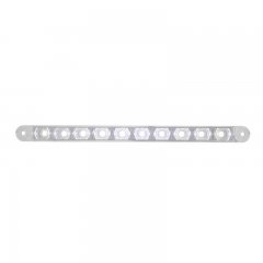 10 LED 9" Dual Function Light Bar - White LED/Clear Lens | Fog Lights