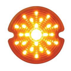 1953-62 Chevy Corvette LED Parking Light Lens - Amber Lens | LED / Incandescent Replacement Lens