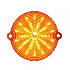 1963-67 Corvette LED Front Parking Light - Amber LED/Amber Lens | LED / Incandescent Replacement Lens