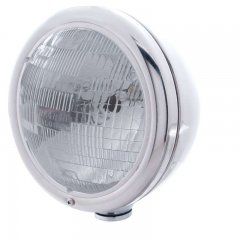 Stainless "CLASSIC" Headlight - H6024 Bulb w/ No Turn Signal | Headlight - Complete Kits