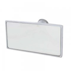 Chrome Interior Rear View Mirror with Glue-On Mount - Rectangular | Interior Mirrors / Accessories