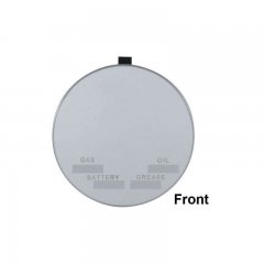 Round Visor Vanity Mirror With Service Info Markers