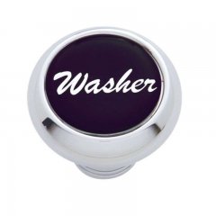 Small Deluxe Dash Knob w/ "Washer" Black Glossy Sticker | Dash Knobs / Screws