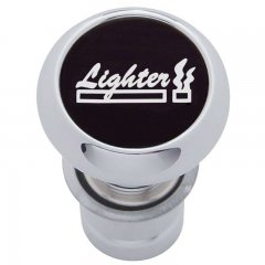 Deluxe Cigarette Lighter - Black Aluminum Sticker | Cigarette Lighters / Accessories