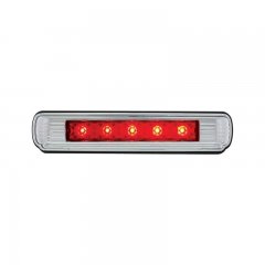 Chrome Flush Mount 5 Red LED License Plate Light - 3rd Brake Light | License Plate Accessories