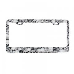 Skull Wide Bottom License Frame | License Plate Frames