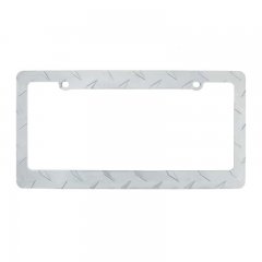 Chrome "Diamond Plate" License Plate Frame | License Plate Frames