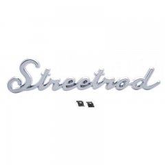 DISCONTINUE****Chrome "Streetrod" Emblem Script Universal Fit Show Car Truck Hot Street Rat Rod