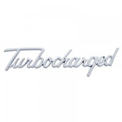 "Turbocharged" Emblem | Moldings / Emblems