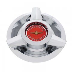 1962-1963 Ford Thunderbird Chrome Hub Cap - Red | Wheel Covers