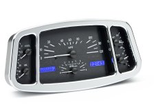 1933-34 Ford Car VHX System, Black Alloy Style Face, Blue Display