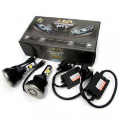 9007  HID SMD COB LED Low/Hi Beam Headlight Light Bulb 6500K 2200LM 30W PAIR