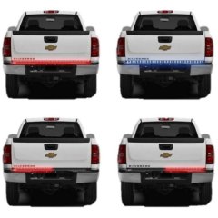 60" Red & White LED Tailgate Tail Lights Back-Up Light Bar Strip Chevy Silverado