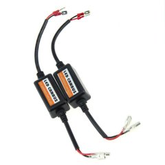 H3 LED Error Canceler Anti No Flicker Capacitor Headlight Canbus Fix Plug Pair