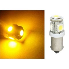 1 Yellow Amber 5-LED Inside Dash Panel Cluster Gauge Clock Glove Box Light Bulb