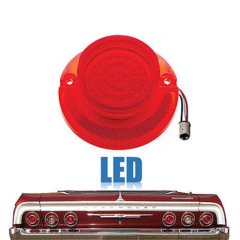 64 Chevy Impala Bel Air Biscayne Red LED Rear Tail Turn Signal Light Lens 1964