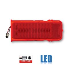 68 Chevy Camaro RS Red LED Rear Tail Brake Turn Signal Park Light Lamp Lens Each