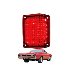 70 71 72 Chevy El Camino Red LED RH Pasenger Side Tail Brake Signal Light Lens