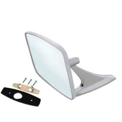 73-91 GMC Truck Chrome Outside Exterior Rectangle Square Rear View Door Mirror