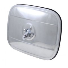 1947-72 6"X8" STAINLESS STEEL EXTERIOR RECTANGULAR SQUARE REAR VIEW MIRROR HEAD