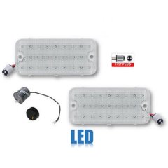 67 68 Chevy Pickup Truck Clear LED Park Light Lamp Lens PAIR & Flasher 1967 1968