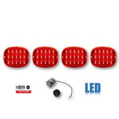 90 91 92 93 94 95 96 Chevy Corvette LED Tail Brake Light Lamp Lens & Flasher Set