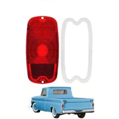 60 61 62 63 64 65 66 Chevy & GMC Fleetside Truck Tail Light Lens & Gasket