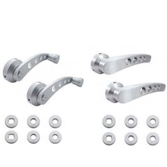 Ford Car Inside Interior Aluminum Billet Door Handle & Window Knob Cranks Set 1