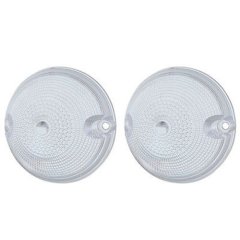 55-56-57 Chevy & GMC Pickup Truck Clear Park Light Lamp Plastic Lens Lenses Pair