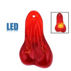 8" Red LED Light Bulb Car Truck Rear Bumper Tailgate Hitch Bull Nutz Nuts Balls