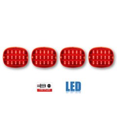 90 91 92 93 94 95 96 Chevy Corvette Red LED Rear Tail Brake Light Lamp Lens Set